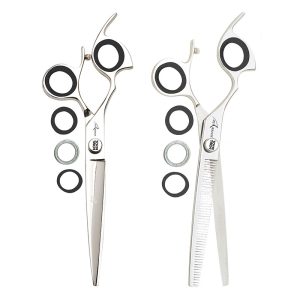 6.25 Inch Shark Fin Left-Handed Barber Shears Set