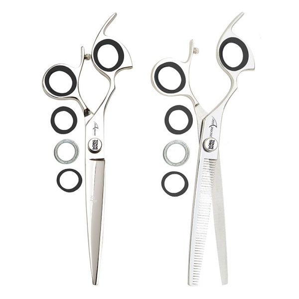 7 Inch Shark Fin Left-Handed Barber Shears Set