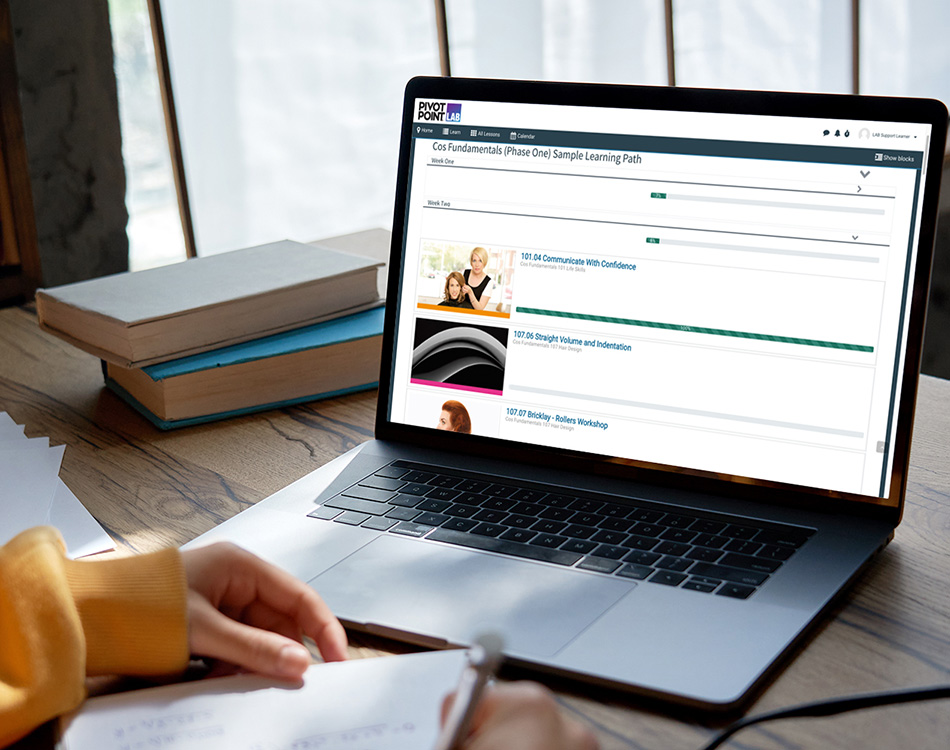 Pivot Point instructor creating a course curriculum