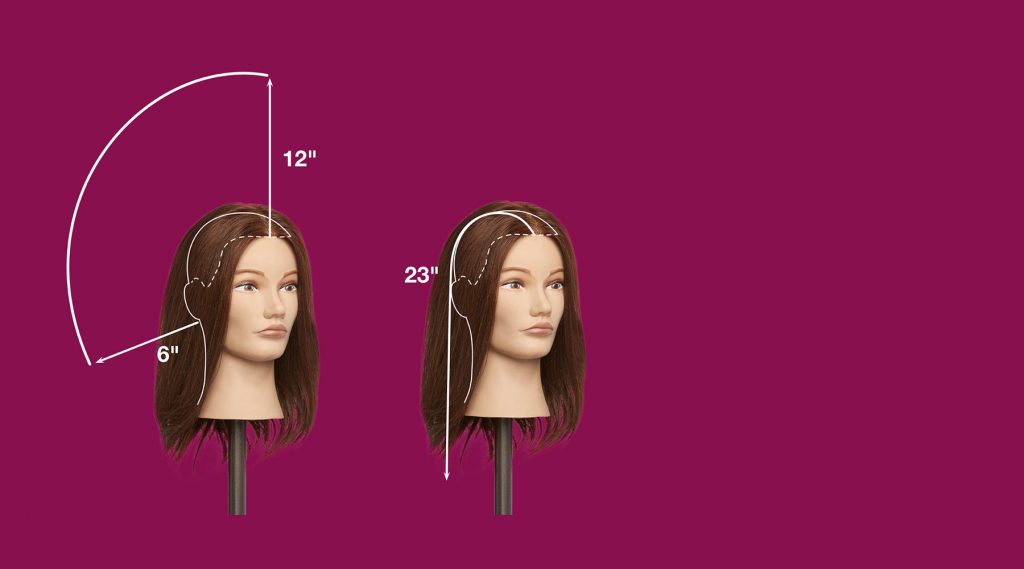Pivot Point Mannequin Hair Measurements