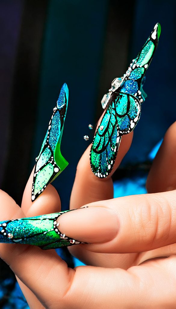 Pivot Point Fundamentals Nails Butterfly Nail Art